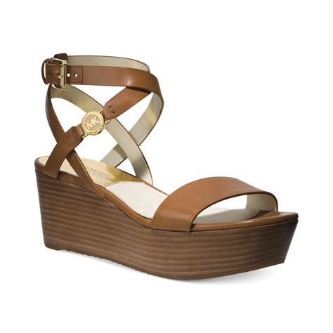 michael kors charm wedge|michael kors wedges for women.